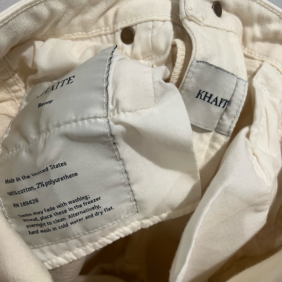 Khaite ivory Benny crop flare jeans - Picture 8 of 10